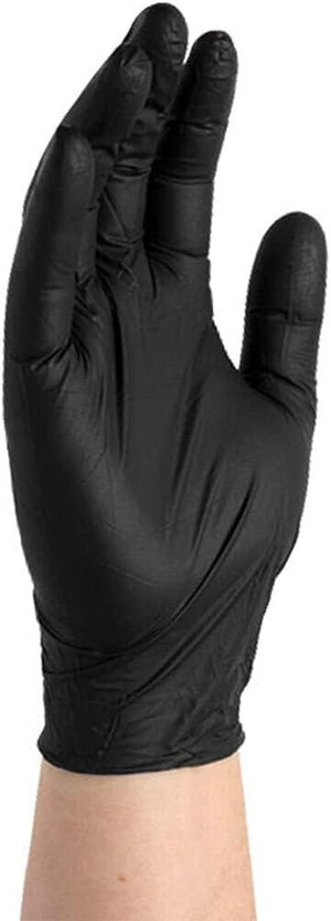 Black Nitrile Powder Free Disposable Gloves - Heavy Duty - Packware