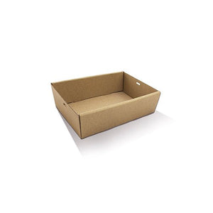 Brown Catering Tray Small H:50mm, 100 pc/ctn 255x155x50mm - Packware