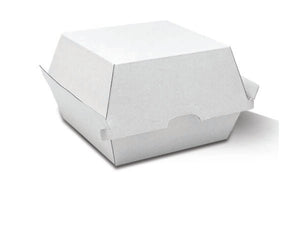 Burger Box / White Corrugated / Plain 250pc/ctn - Packware