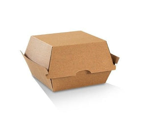 Burger Box/Brown Corrugated Plain/Brown 250pc/ctn - Packware