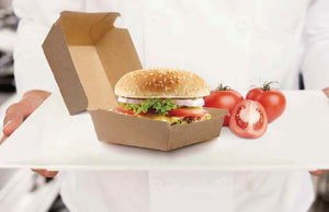 Burger Box/Brown Corrugated Plain/Brown 250pc/ctn - Packware