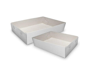 Cake Trays #23 White - 230x150x45mm, Pack of 500 - Packware