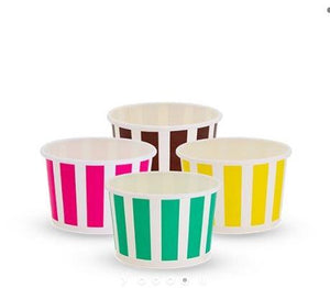 Candy Stripe Cold Ice Cream Cups - 3oz/90ml Qty 1000 - Packware