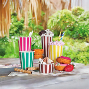 Candy Stripe Paper Cold Cups - 22oz/650ml - Packware