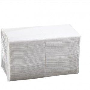 Caprice Cocktail White Ultrasoft Quilted Napkin - 2000 Napkins per Carton - 250 per Pack - Packware