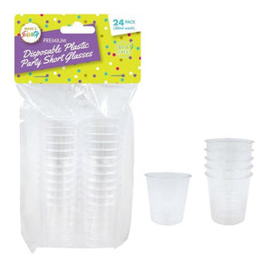 Clear Disposable Shot Glasses - 1oz/30ml - Packware