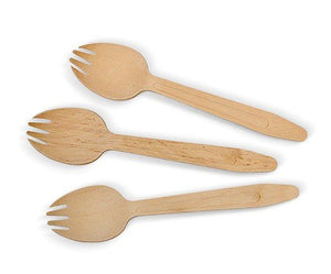 Coated Wooden Spork 2000pc/ctn - Packware