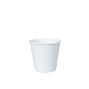 Coffee Cup 8oz White Single Wall Squat Style 90mm - Packware