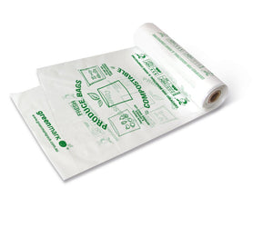 Compostable Produce Bag (250+100 X450) 2000pc/ctn - Packware