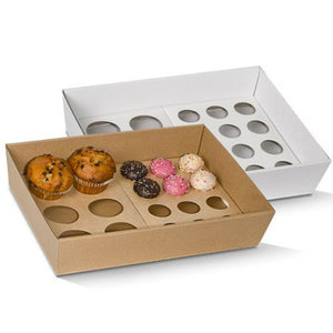 Cupcake Insert To Fit Medium/Large Tray - 12 Holes 50pc/PK - Packware