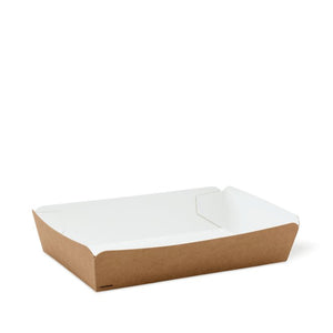 Detpak Brown Market Tray 1kg - Size (L x W x H) 220 x 140 x 50 - Packware