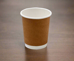 Double Wall Brown Cups 8oz - Packware