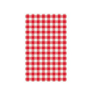 Greaseproof Paper Gingham Red 190 x 300mm - 200 Sheets/Ream | Packware - Packware