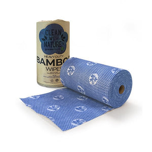 Heavy Duty Bamboo Wipes Blue 6 rolls/ctn - Packware