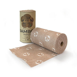 Heavy Duty Bamboo Wipes Brown 6 rolls/ctn - Packware