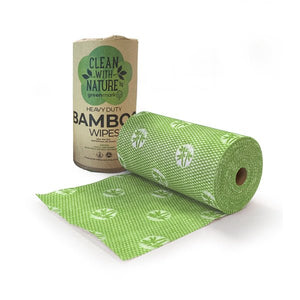 Heavy Duty Bamboo Wipes Green 6 rolls/ctn - Packware