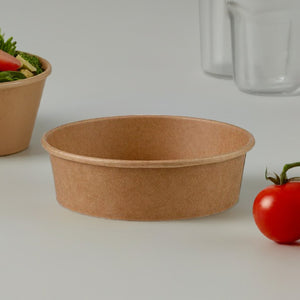 Kraft Salad Bowl 16oz - 473ml Brown |PE Coated - Packware