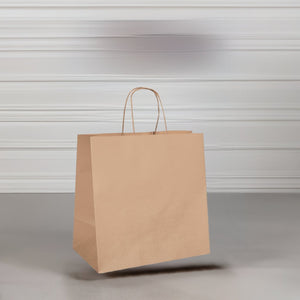 Large Paper Twist Handle Bag - 305x305x175 (Uber Eats Size) | Qty 250 - Packware