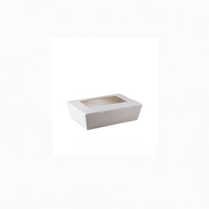 Lunch Box Takeout Box Medium White (Window) - 180 x 120 x 50mm - Packware