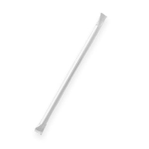 Paper Straw Flexi - Plain White - Individual wrapped 2500pc - Packware