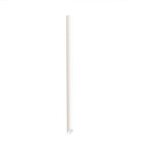 paper straw jumbo - plain white 2500pc/ctn - Packware