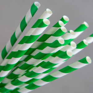 Paper Straw Regular Green - Packware