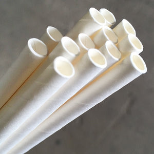 Paper Straw Regular White - Packware