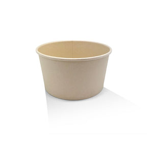 PE Coated Bamboo Paper Salad Bowl 32oz 300pc/ctn - Packware