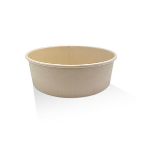 PE Coated Bamboo Paper Salad Bowl 42oz 300pc/ctn - Packware