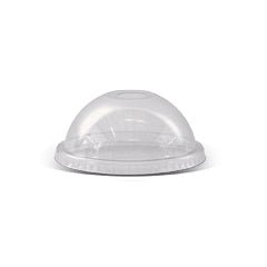 PET dome lid 78mm for 6/8oz/Die - cut hole 1000pc/ctn - Packware