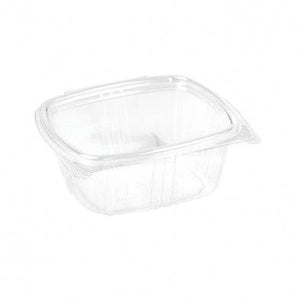 PET Plastic Food Containers With Flat Lid Clear 16oz StayFresh - Packware