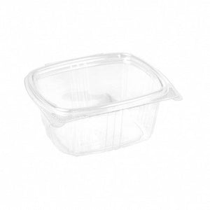 PET Plastic Food Containers With Flat Lid Clear 24oz StayFresh - Packware