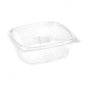 PET Plastic Food Containers With Flat Lid Clear 32oz Stay Fresh 180mm x Width 160mm x Height 65mm - Packware