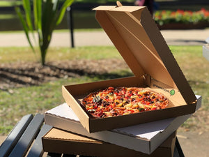 Pizza Box 11Inch Brown With Print - Packware