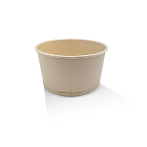 PLA Coated Bamboo Paper Salad Bowl 32oz 300pc/ctn - Packware