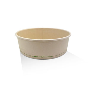 PLA Coated Bamboo Paper Salad Bowl 42oz 300pc/ctn - Packware