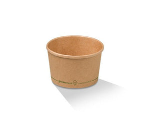 PLA coated brown bowl 8oz/250ml - Packware