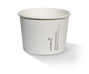 PLA Coated Paper Bowl 24OZ Plain 500pc/ctn - Packware