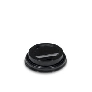 Plastic Lid - 4 oz Hot&Cold /Black 1000pc/ctn - Packware