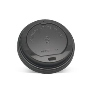 Plastic Lid - 6/8/10 oz Hot&Cold /Black 1000pc/ctn - Packware