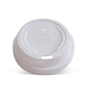 Plastic Lid - 6/8/10 oz Hot&Cold /White 1000pc/ctn - Packware