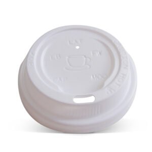 Plastic Lid - *8/12/16 oz Hot&Cold /White 90mm 1000pc/ctn - Packware