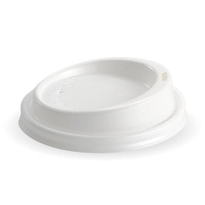 PS Large Lid - 8, 12, 16 And 20oz, 90mm, White - Packware