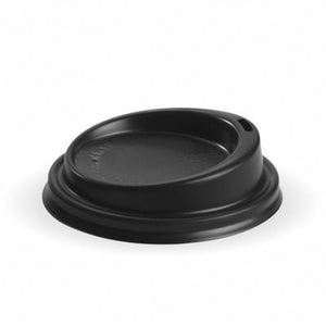 PS Small Lid - 6, 8, 10 & 12oz, 80mm, Black - Packware