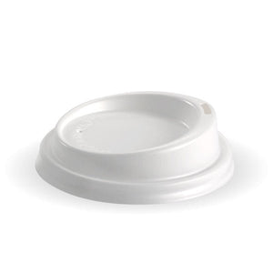 PS Small Lid - 6, 8, 10 And 12oz, 80mm, White - Packware