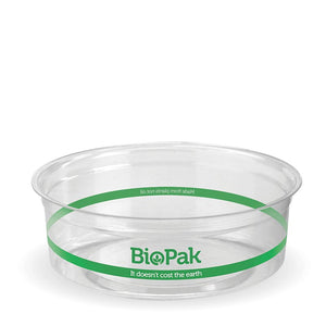 Round Container - BioPak - Clear - 240ml - Packware