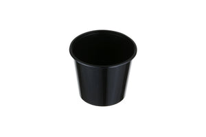 Round Plastic Takeaway Containers Black 700ml GENFAC - Packware