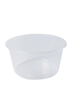 Round Plastic Takeaway Containers Natural 440ml - 500 PCS GENFAC - Packware