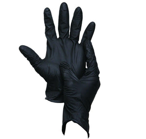 Sabco Nitrile Gloves Black X LARGE Pack Of 100 - Packware