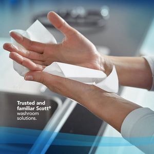 Scott® Slimfold™ Hand Towels 5856 - Folded Paper Hand Towels - 16 Clips x 110 White Paper Towels (1,760 Total) - Packware